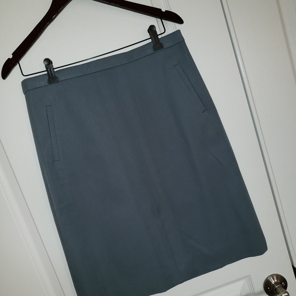 J Crew Light Blue Skirt - Picture 2 of 6